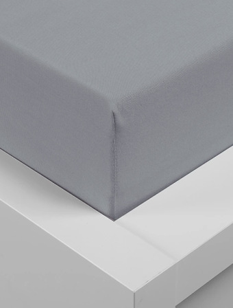 Jersey prostěradlo 90 × 200 cm Exclusive – tmavě šedé