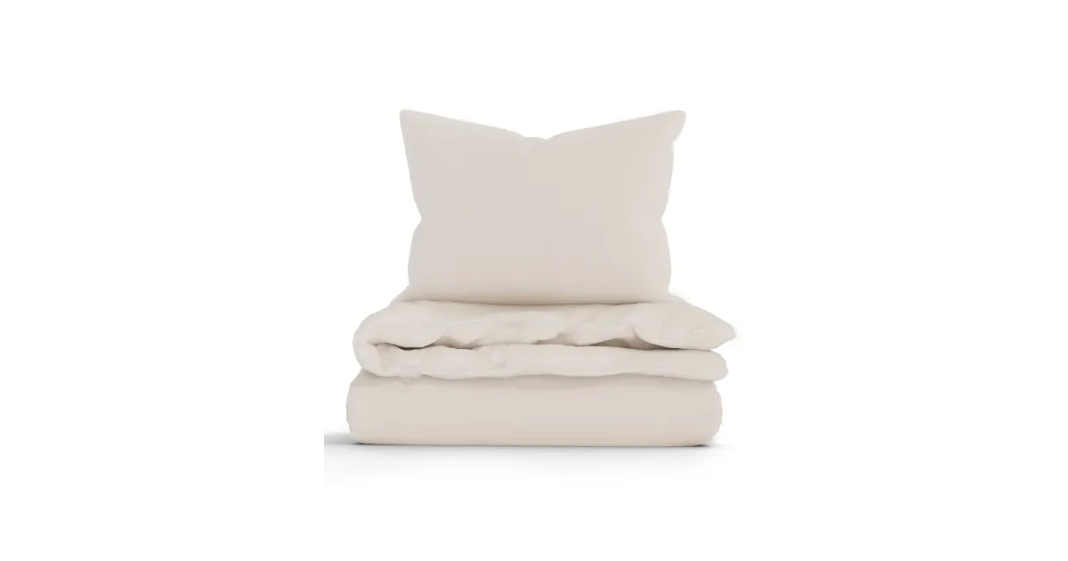 Prodloužené bavlněné povlečení Renforcé – Jasmine přírodní 