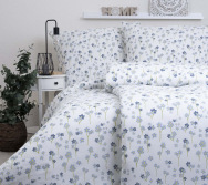 Polybavlnené obliečky na 2 postele Dream - Nezábudky