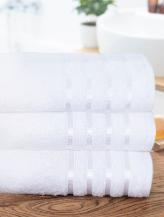 Bambusový ručník 50 × 100 cm ‒ Noemi bílý