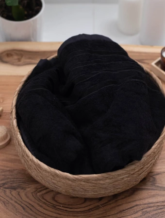 Bambusový ručník 50 × 100 cm ‒ Noemi černý