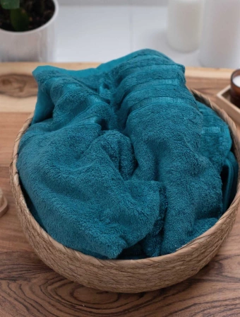 Bambusový ručník 50 × 100 cm ‒ Noemi petrolejový