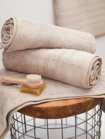 Froté ručník 50 × 100 cm ‒ Camilla béžový