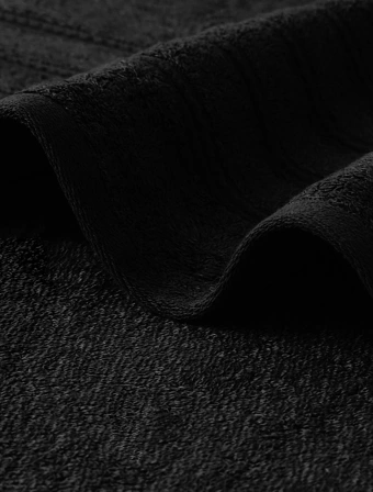 Froté uterák 50 × 100 cm - Camilla čierny