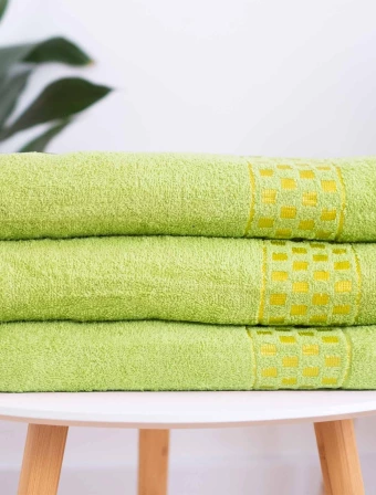 Froté ručník 50 × 100 cm ‒ Paolo limetkový