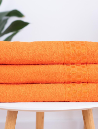Froté ručník 50 × 100 cm ‒ Paolo oranžový