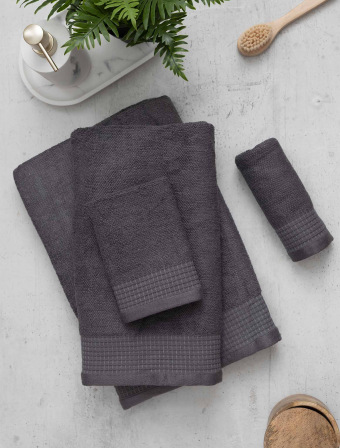 Froté ručník 50 × 100 cm ‒ Bella tmavě šedá