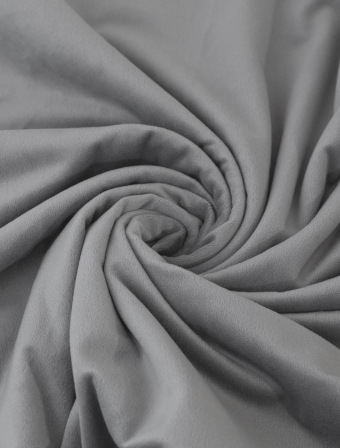 Sametový povlak na polštářek Velvet světle šedá – 45 x 45 cm