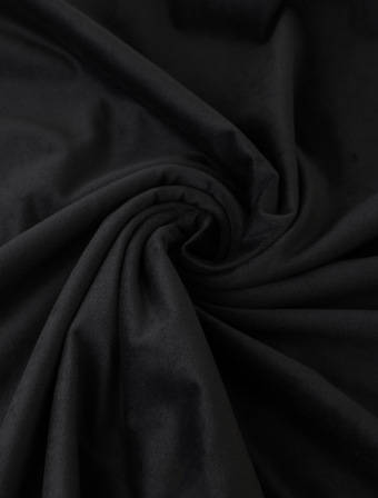 Sametový povlak na polštářek Velvet černá – 45 x 45 cm