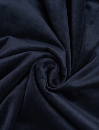 Zamatová obliečka na vankúšik Velvet tmavo modrá – 45 x 45 cm