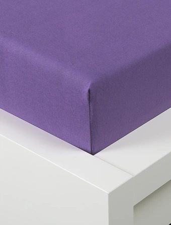 Jersey prostěradlo 180 × 200 cm Exclusive – fialové