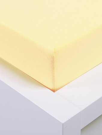 Jersey prostěradlo 180 × 200 cm Exclusive – vanilkové