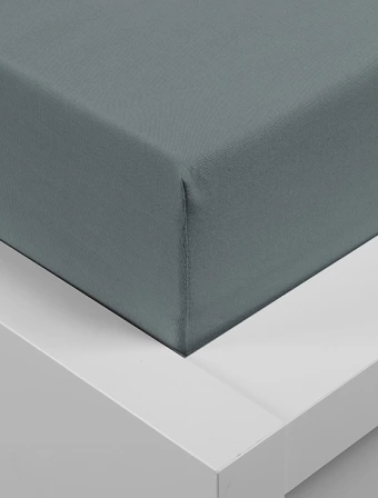 Jersey prostěradlo 90 × 200 cm Exclusive – tmavě šedé