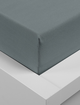 Jersey prostěradlo 180 × 200 cm Exclusive – tmavě šedé
