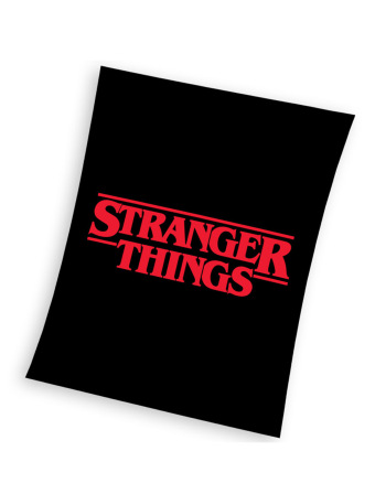 Dětská mikroplyšová deka 130 x 170 cm - Stranger Things Black