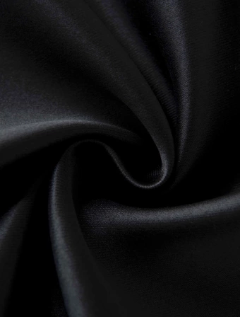Blackout závěsy Elias černá – 140 × 280 cm (2 ks) - kroužky