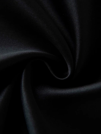 Blackout závesy Elias čierna – 140 × 160 cm (2 ks) - riasiaca stuha