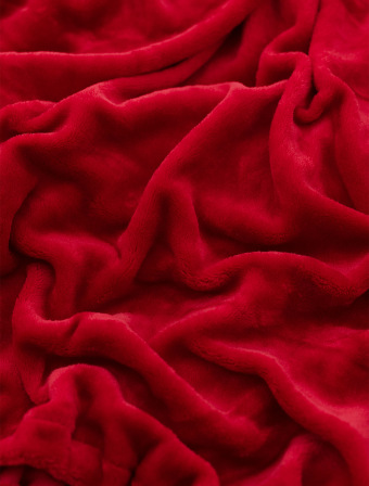 Prostěradlo mikroplyš 220 × 200 cm – tmavě červené