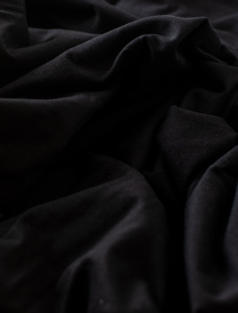 Jersey prostěradlo s lycrou Deluxe 140 × 200 cm – černé
