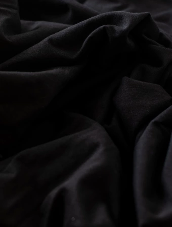 Jersey prostěradlo s lycrou Deluxe 180 × 200 cm – černé