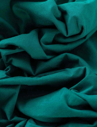 Jersey prostěradlo s lycrou Deluxe 200 × 200 cm – smaragdové
