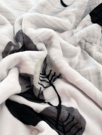 Beránková deka mikroplyš 150 × 200 cm – Hasana šedé