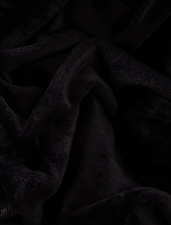 Povlak na polštářek mikroplyš 40 × 40 cm – Laura černá