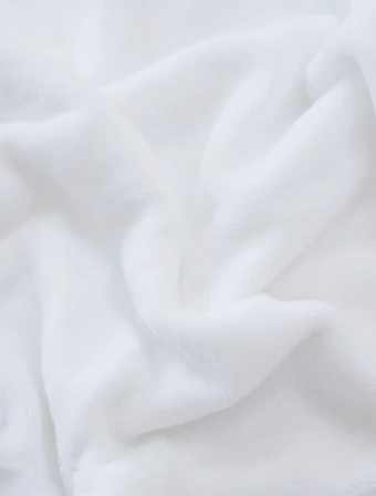 Povlak na polštář mikroplyš 40 × 60 cm – Laura bílá