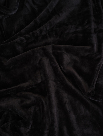 Povlak na polštář mikroplyš 50 × 70 cm – Laura černá