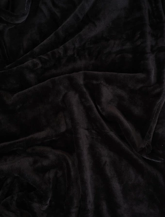Povlak na polštář mikroplyš 70 × 90 cm – Laura černá