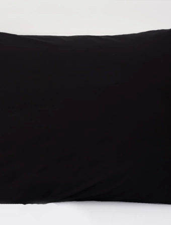 Bavlněný povlak na polštář Renforcé 70 × 90 cm – Jasmine černá