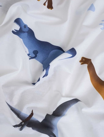 Bavlnené obliečky Renforcé do postieľky – Dinosaury