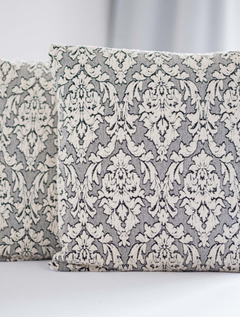 Sada povlaků na polštářek 40 × 40 cm – Alfredo šedý 2 ks