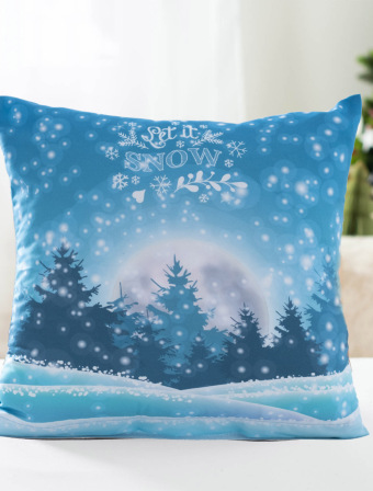 Vánoční povlak na polštářek 40 × 40 cm – Zimní krajina