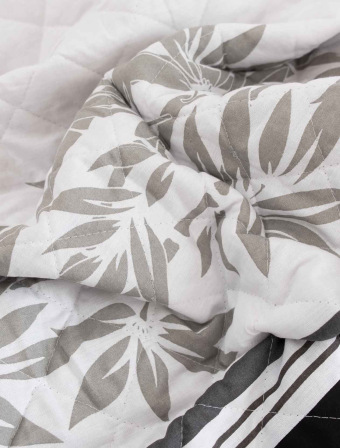 Přehoz na postel – Štěpánka šedá 220 × 240 cm