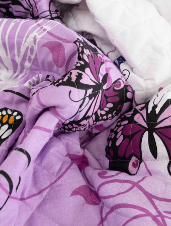 Přehoz na postel – Karolína fialová 220 × 240 cm