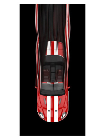 Dětská osuška 70 × 140 cm ‒ Red Car