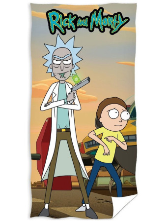 Dětská osuška 70 × 140 cm ‒ Rick a Morty Šílený vědec