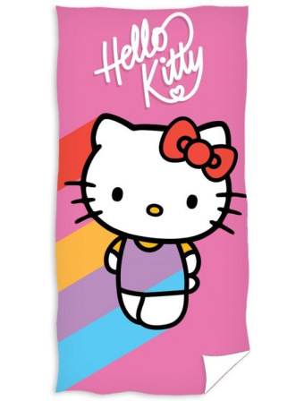 Dětská osuška 70 × 140 cm ‒ Hello Kitty Rainbow