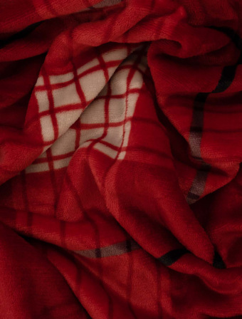 Povlak na polštář mikroplyš 70 × 90 cm – Scandi červené