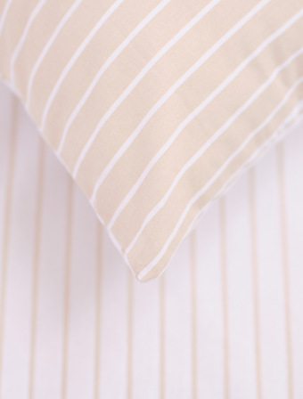 Bavlněný povlak na polštářek 40 × 40 cm – Aria béžová