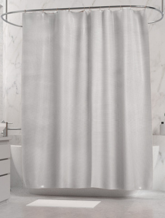 Sprchový závěs 150 x 200 cm - světle šedý
