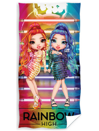 Dětská osuška 70 × 140 cm ‒ Panenky Rainbow High Fashion Party