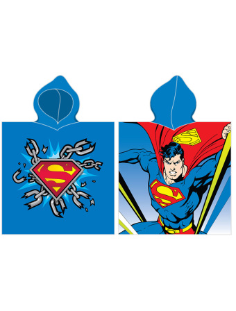 Dětské pončo 50 × 115 cm ‒ Superman Muž z Oceli
