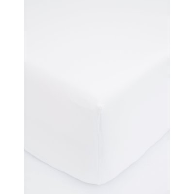 MKLuzkoviny.cz Jersey prostěradlo Classic 220 x 200 cm – bílá