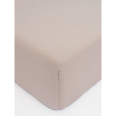 MKLuzkoviny.cz Jersey prostěradlo Classic 220 x 200 cm – cappuccino