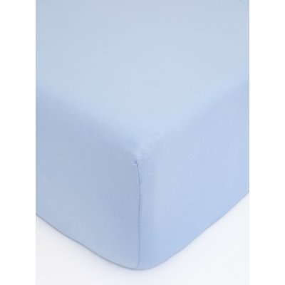 MKLuzkoviny.cz Jersey prostěradlo Classic 200 x 200 cm – světle modrá