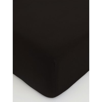 MKLuzkoviny.cz Jersey prostěradlo Classic 220 × 200 cm - tmavě hnědá