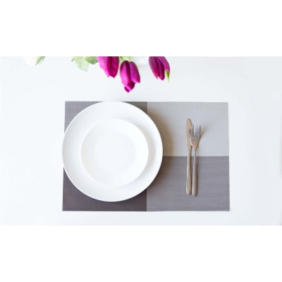 JAHU collections Prostírání Deluxe 30 × 45 cm – Aida tmavě hnědá