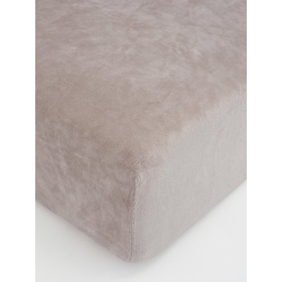 MKLuzkoviny.cz Prostěradlo mikroplyš Deluxe 90 x 200 cm - cappuccino